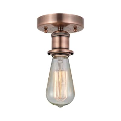 Innovations Lighting Bare Bulb - 1 Light 2" Semi-Flush Mount