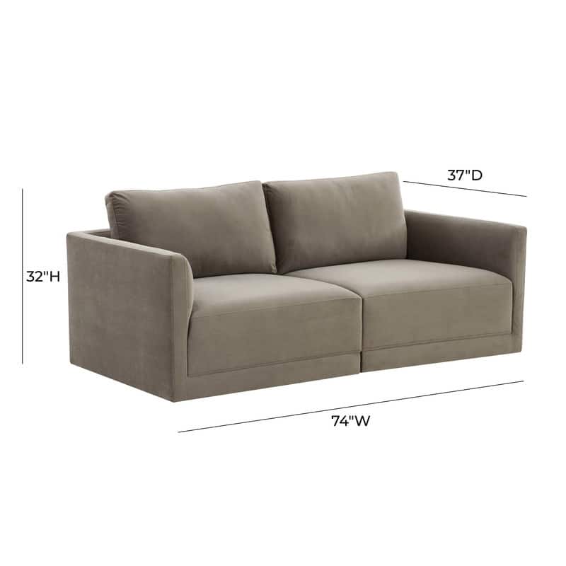 Willow Modular 2 Piece Loveseat