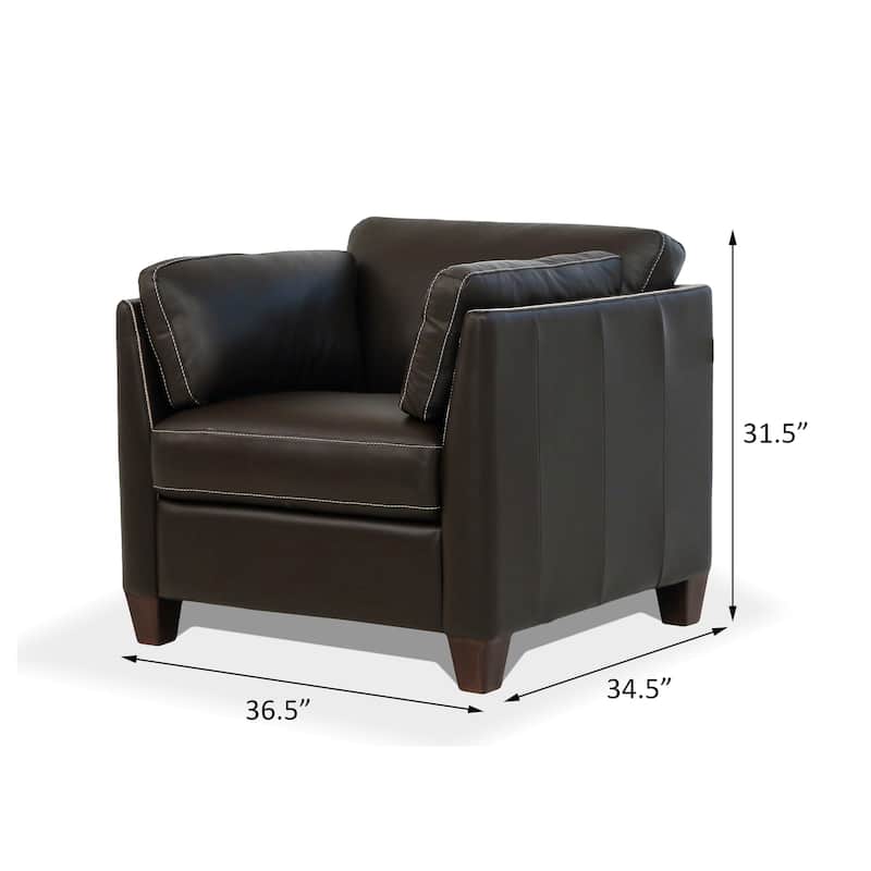 Lovitz Loose Back Sloped Chair with Pillow