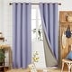preview thumbnail 55 of 69, Deconovo Faux Linen Total Blackout Grommet Curtain (2 Panels)