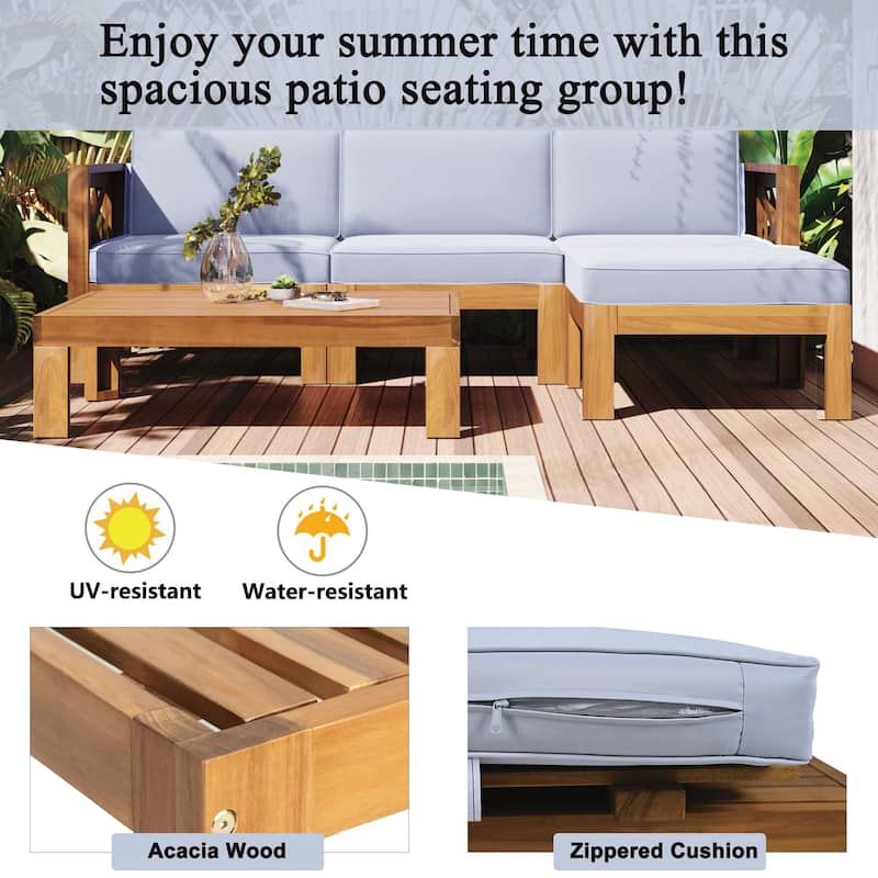 5-Piece Sectional Sofa Seating Group Set