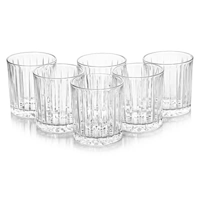 STP Goods Old Fashioned Low Ball Drink Glasses Set of 6