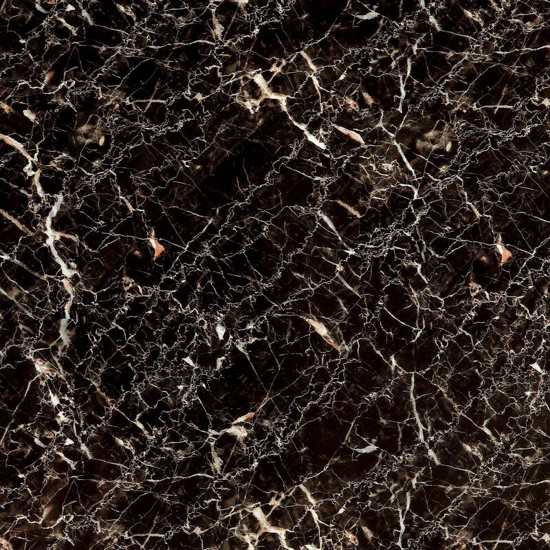 DH BASIC Modern Black 48" Faux Marble Dining Table by Denhour