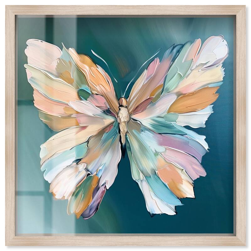 Wings of Duality Shadowbox by Art Remedy - Natural - 20" x 20"