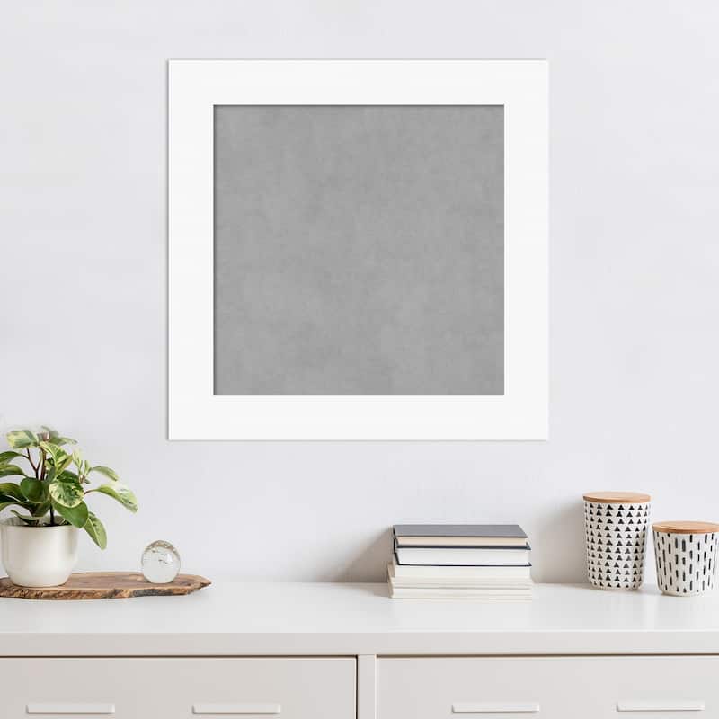 Amanti Art Basic White Framed Magnetic Board