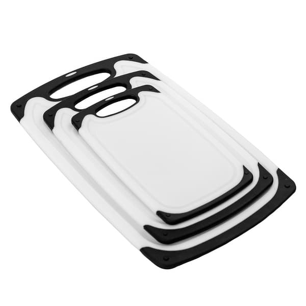 OXO Good Grips 2-Piece White Polypropylene Cutting Board Set