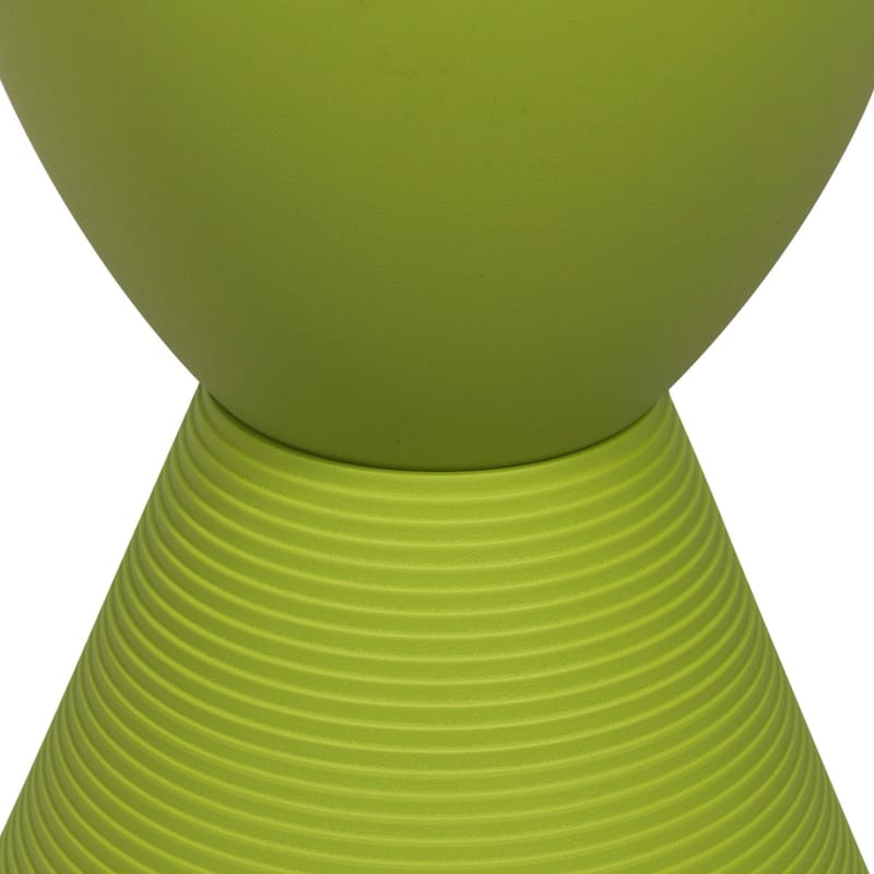Boyd Round Side Table with Ribbed Design Base - Accent Hourglass End Table with Removable Lid for Living Room & Bedroom