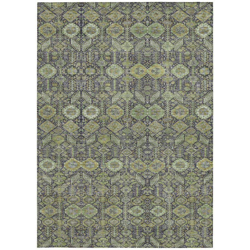 Alrimo Lush Floral Weather Resistant Classic Meets Modern Outdoor Rug
