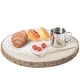 preview thumbnail 10 of 12, Barky Natural Wood Slabs Rustic Ornament Slice Tray Table Charger 14" Diameter
