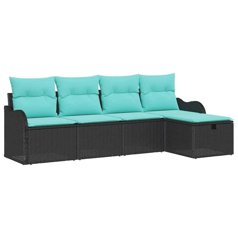 vidaXL 5/6 Piece Garden Sofa Set with Cushions - 90.9×46.1×27.2
