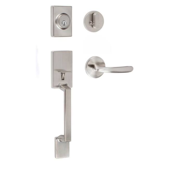 Sure-Loc SH507-R-TR Stockholm Sectional Single Cylinder Keyed Entry - Satin Nickel