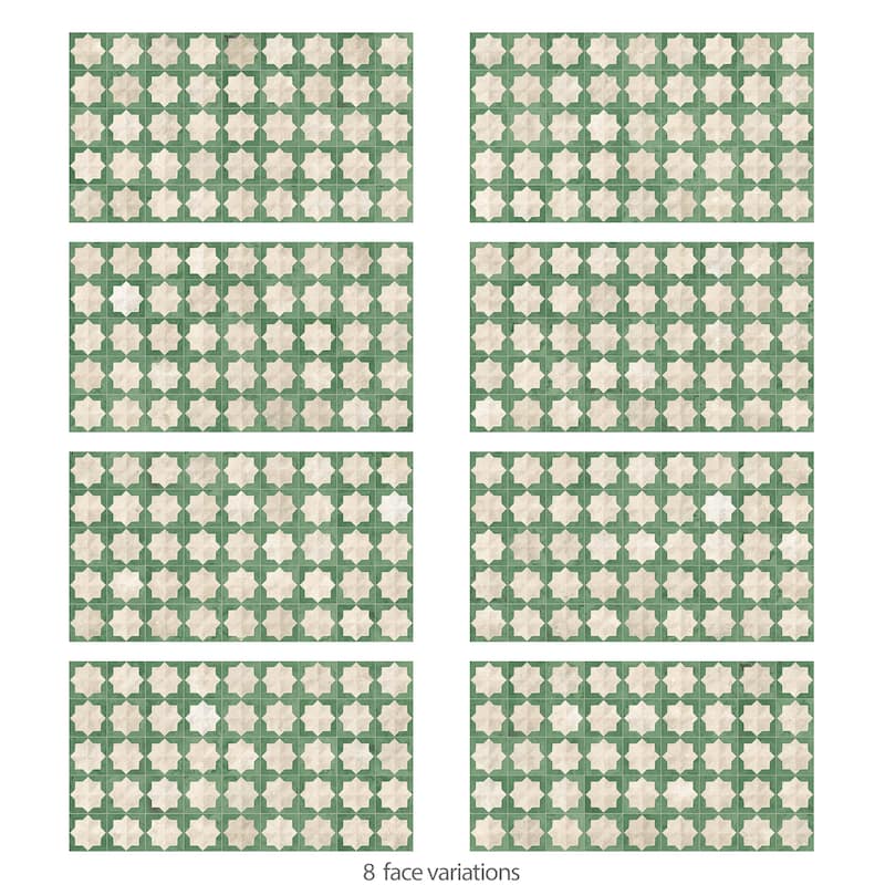 Merola Tile Tetuan Astre Arena Emerald 12-1/8" x 21-7/8" Porcelain Wall Tile