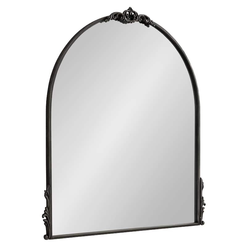 Kate and Laurel Myrcelle Decorative Framed Wall Mirror - 32x30 - Black