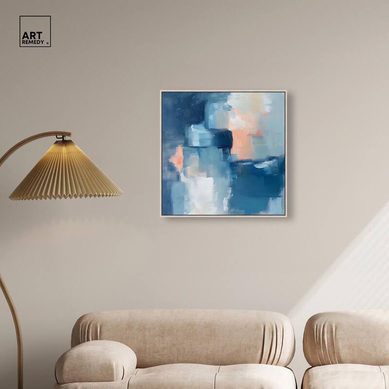 Whispering Blue I Canvas by Art Remedy