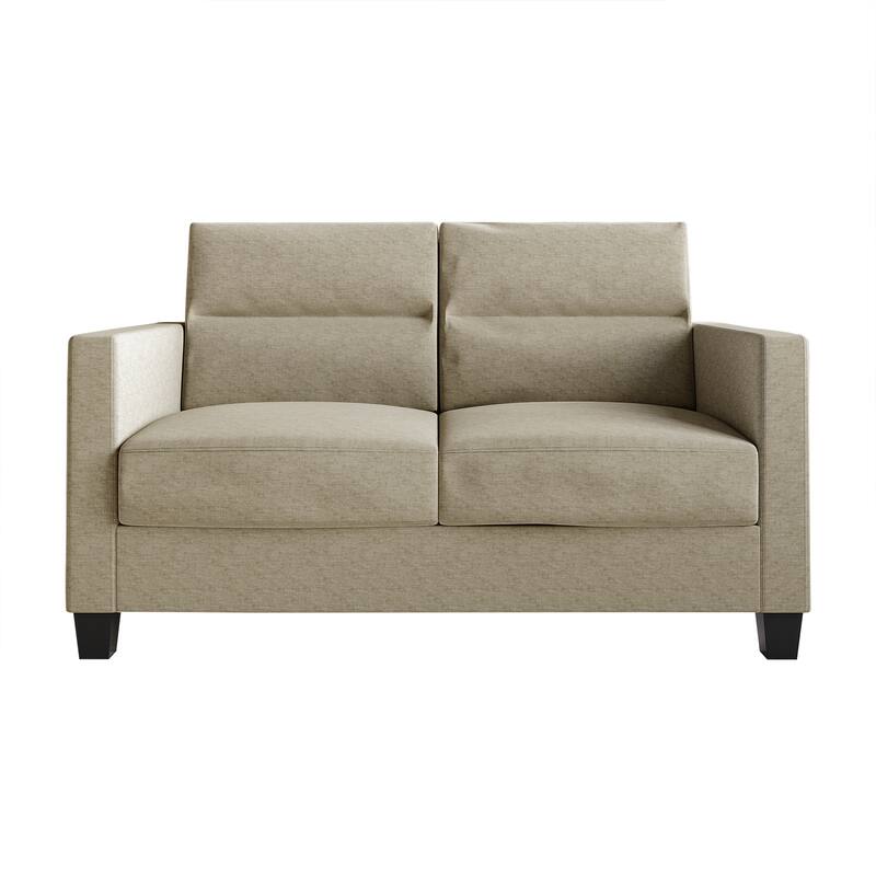 CraftPorch Minimalist Linen Upholstered 2-Piece Living Room Set