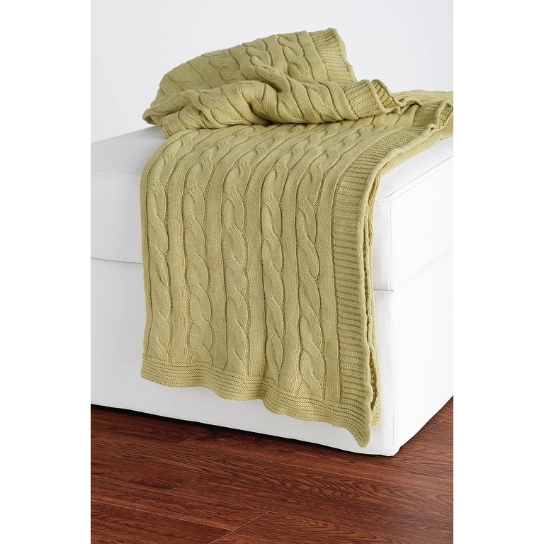 Rizzy Home Cable Knit Sweater Throw
