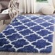 preview thumbnail 3 of 99, SAFAVIEH Montreal Shag Sadia 2-inch Thick Rug 4' x 6' - Periwinkle/Ivory - Rectangle