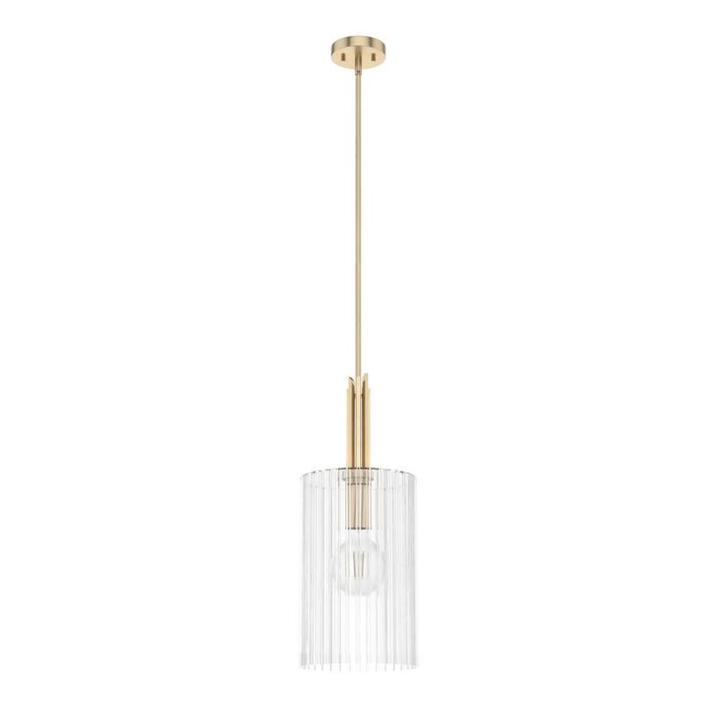 Hunter Gatz 1-Light Pendant - Kitchen Island, Dining Room, Entry - Glam, Contemporary, Transitional