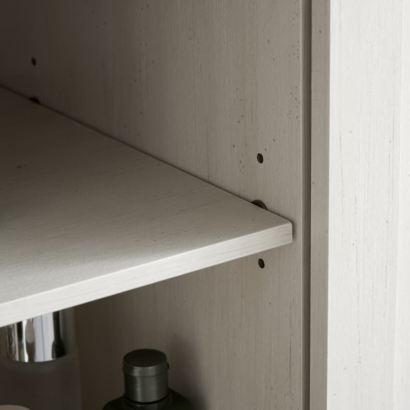 White Farmhouse 5-Drawer Dresser w/Sliding Barn Door, Multi-Room