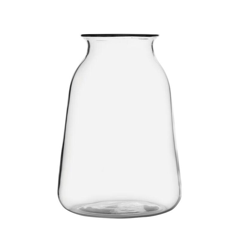 Elements Milk Bottle Glass Vase, 12 Inch, Clear