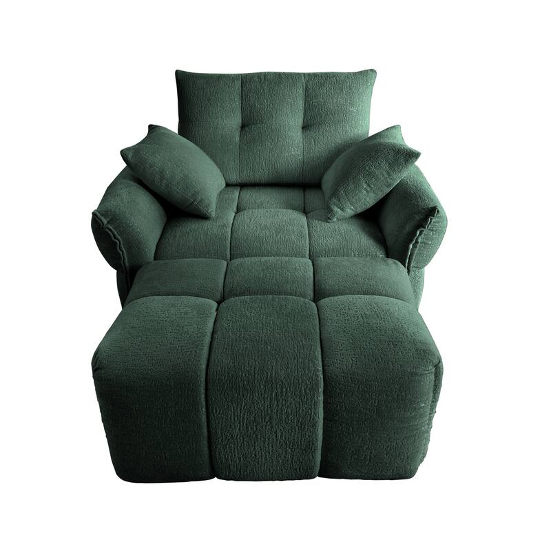 Modern Ergonomic Single Sofa Chairs with Pillows