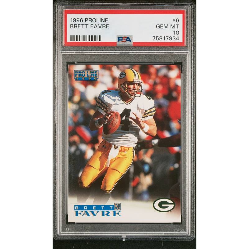 Brett Favre 1996 Proline Football Card #6 Graded PSA 10 - 8'6" x 11'6"