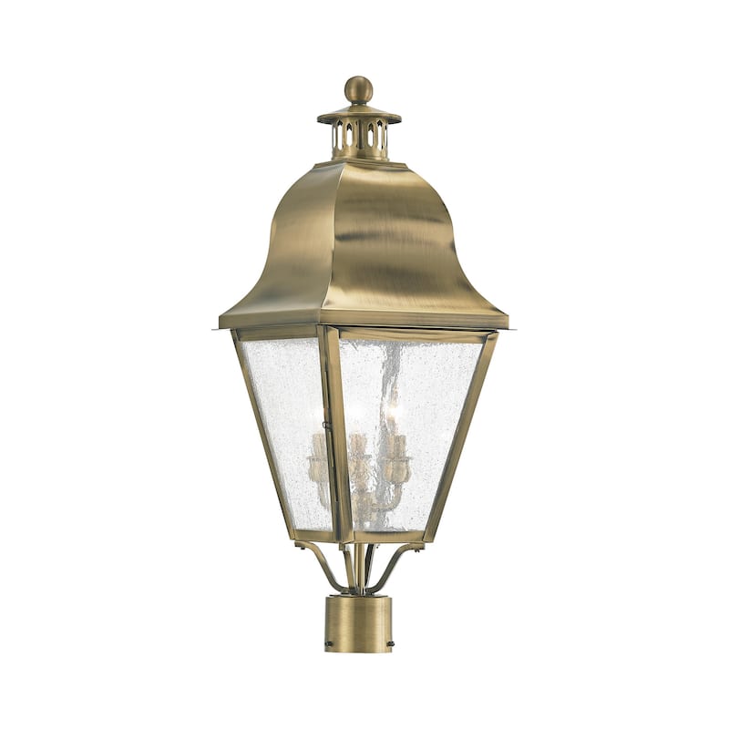Livex Lighting Amwell 3 Light 26-3/4" High Outdoor Post Light