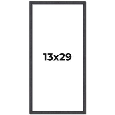 13x29 Frame Brown Solid Wood Picture Frame - Complete Modern Photo