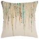 preview thumbnail 3 of 17, Rizzy Home Abstract Throw Pillow, 20x20 Cover Only - Natural/Green