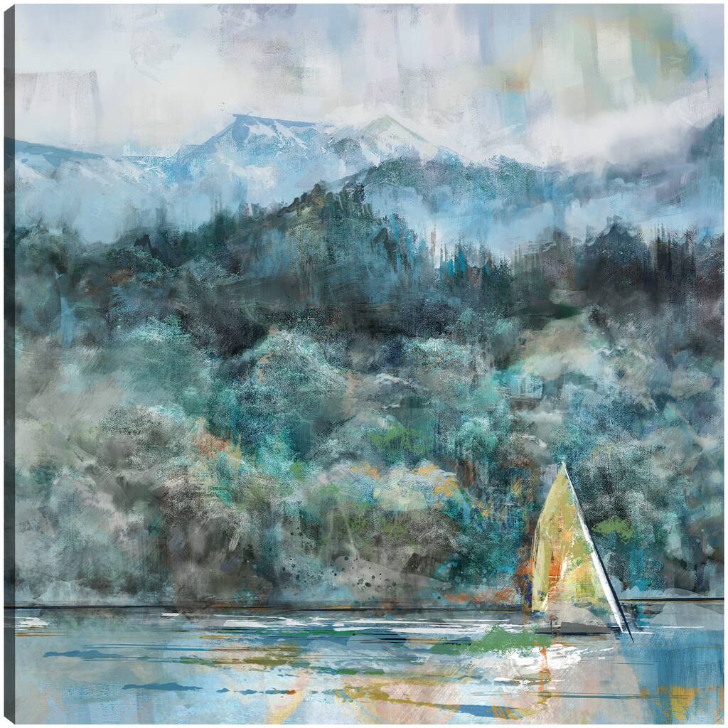 Mountain Sail By Studio Arts Canvas Art Print