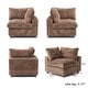 preview thumbnail 11 of 13, Cloud Corner Sofa Soft Plush Upholstered Modular Sectional Sofa Down Filled Living Room Couch
