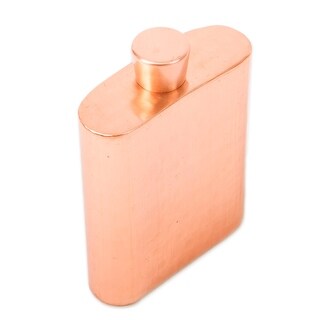 Novica Handmade Stylish Drink Copper Flask - Bed Bath & Beyond - 39095615