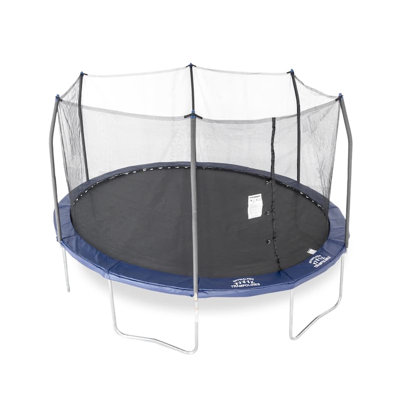 Skywalker Trampolines 15x13 Oval Trampoline Combo with Navy Spring Pad