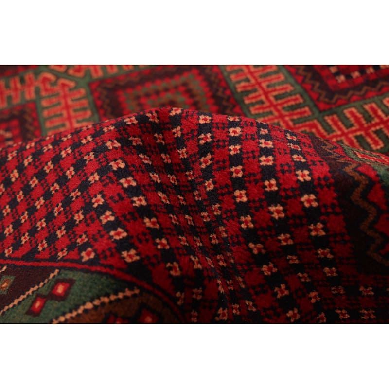 ECARPETGALLERY Hand-knotted Teimani Red Wool Rug - 3'6 x 6'4