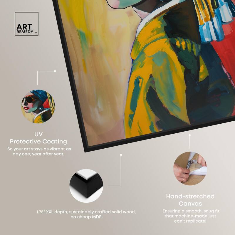 Pearl Earring Cover Canvas by Art Remedy