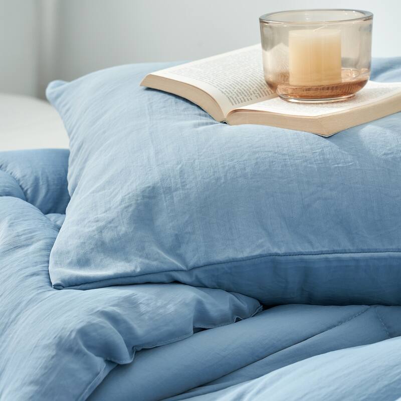 Beachfront Avenue® - Coma Inducer® Oversized Cooling Comforter Set - Smoke Blue