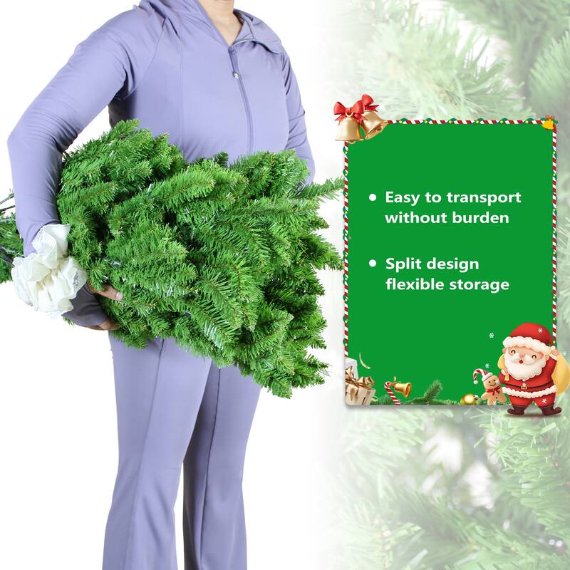 6FT Classic Pencil Christmas Tree, 72-Inch Classic Pencil-Shaped Christmas Tree Suitable For Christmas