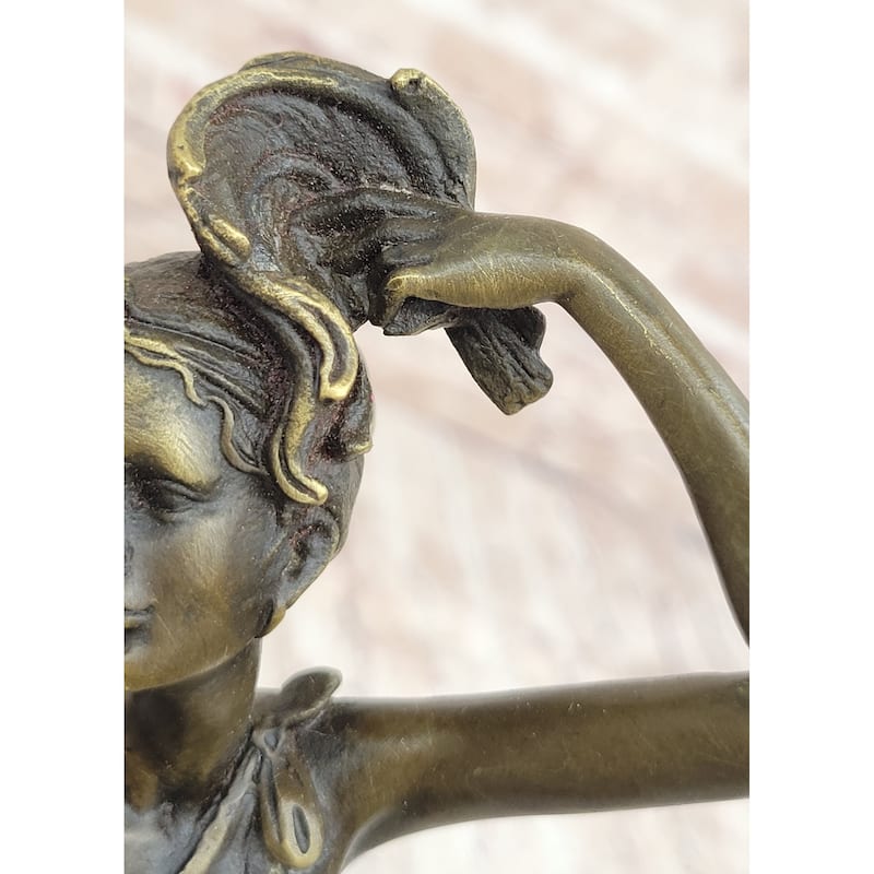 Signed Original Kin A Tribute To Erte Bronze Sculpture Hand Made Figurine