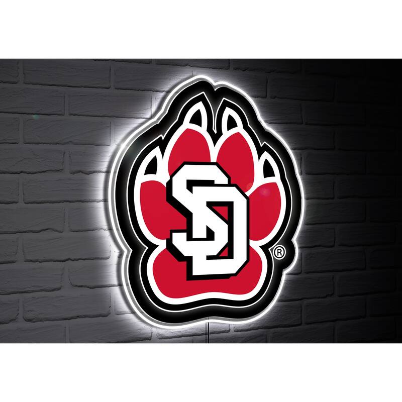 University of South Dakota College Mascot Plug-In LED Lighted Sign
