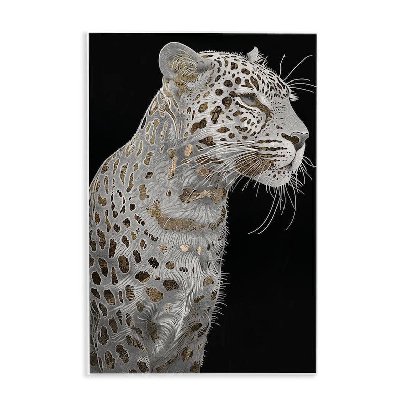 Stupell Elegant Glam Leopard Spots Wall Plaque Art Design By Sasha - 13 x 19