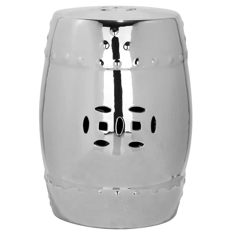 SAFAVIEH Paradise Evalyn Treasures White Ceramic Garden Stool