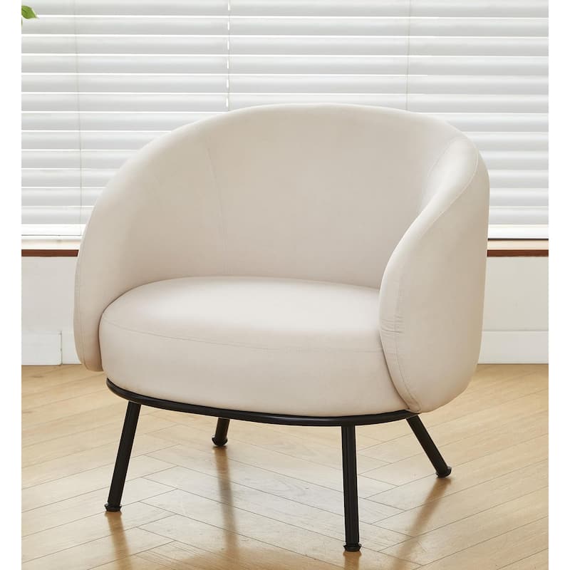 Luxury and Elegance Modern Channel Chair with Velvet Fabric Material Dense Foam and Heavy Webbing
