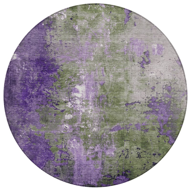 HomeRoots Abstract Transitional Rectangle Outdoor Rug