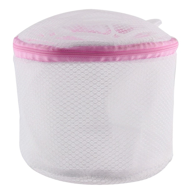Laundry Zip up Lingerie Socks Bra Underwear Washing Basket Bag Pink ...