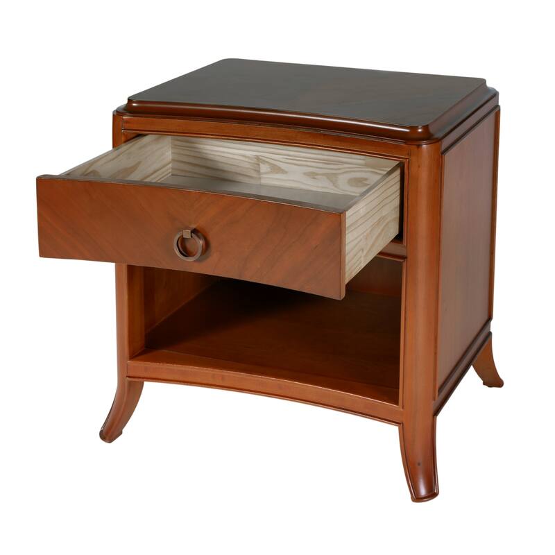 Granby 25 in. W 1 Drawer Nightstand with Lower Open Shelf
