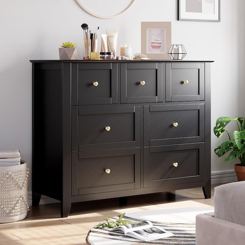 Modern Dresser for Bedroom with 7 Drawers