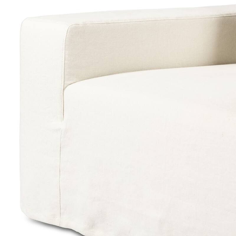 Melia Outdoor Slipcover Chair-Bombay Flax - 48.5W x 45.5 x 31.5H