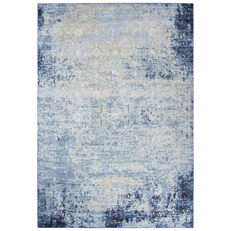Alora Decor Easton Collection Abstract Rug - 8' x 10' - Blue