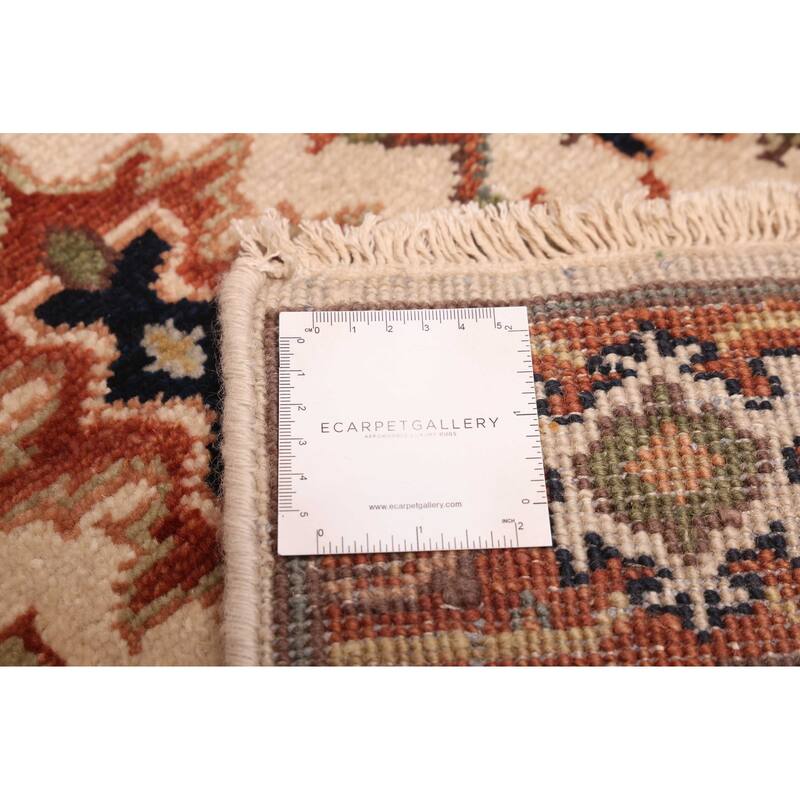 ECARPETGALLERY Hand-knotted Jules Sultane Ivory Wool Rug - 2'6 x 10'0