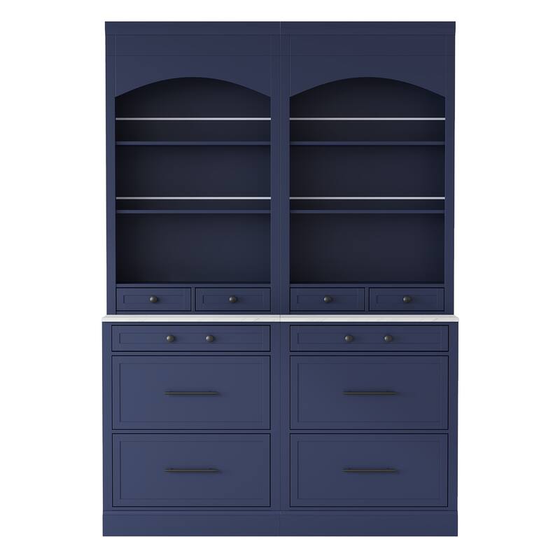 High Kitchen Pantry, Tall Kitchen Hutch, Display Cupboard Cabinet with Adjustable Shelf